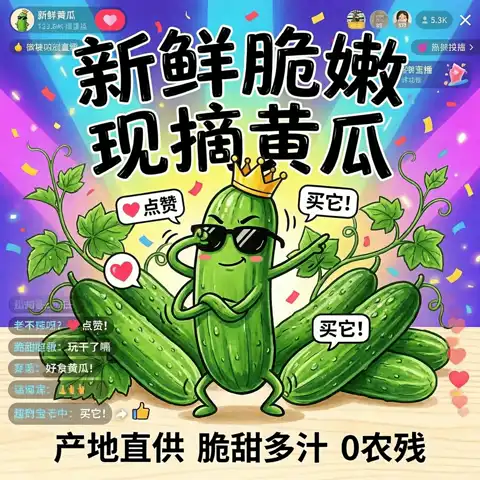 京鲜生 山东水果嫩黄瓜 净重4.5斤 单根68g+