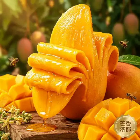 纤维不塞牙、核超薄：京鲜生 每斤3.7元！海南贵妃芒果 净重8斤