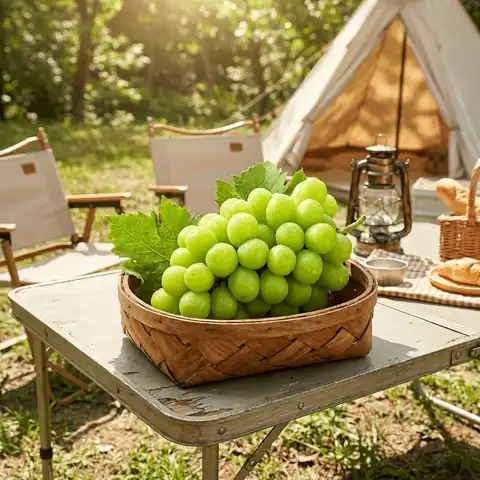 版纳阳光玫瑰、糖分更足：京鲜生 西双版纳阳光玫瑰青提 净重1.8-2.2斤