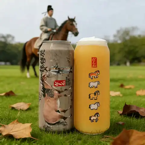 新品尝鲜！五花马第二款来啦：或不凡 五花马系列 锦膊骢 浑浊IPA酒 500ml 单罐