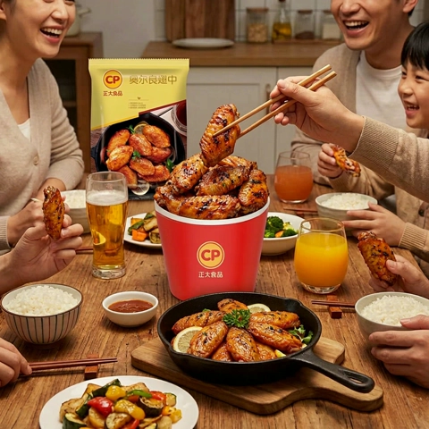 22.4元/斤！复刻肯德基烤翅、京东百亿补贴：正大食品 奥尔良鸡翅中 净重2斤