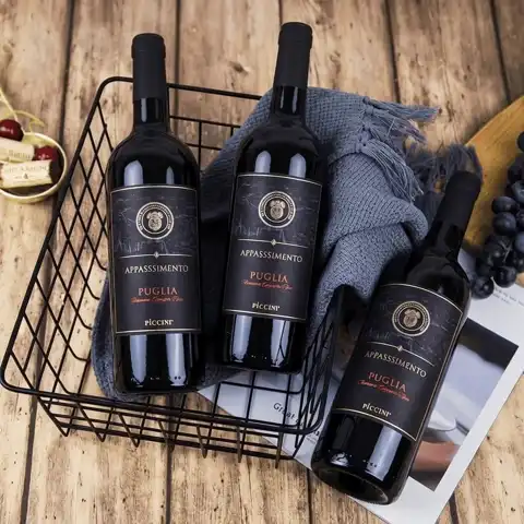 口粮本命款封神：彼奇尼酒庄 枯藤普利亚 风干法红葡萄酒 750ML*3瓶