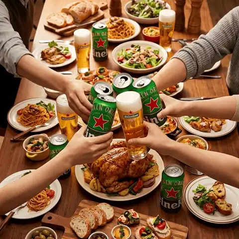 告别寡淡！麦香浓郁超解腻：喜力 经典瓶装啤酒 500mL 12瓶 三件赠星银500ml*3