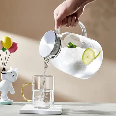 今日必买：超级爆款冷水壶｜加厚高硼硅圆趣壶 1.8L