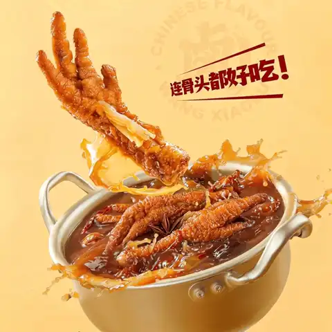 今日必买、88VIP：王小卤 虎皮凤爪【卤香+香辣+椒麻】缤纷装-520g(14-15只)