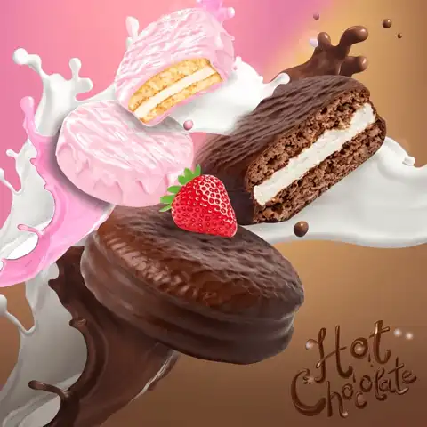 今日必买：盼盼 梅尼耶巧克力味*2袋+草莓味*1袋 30枚 0.5/枚