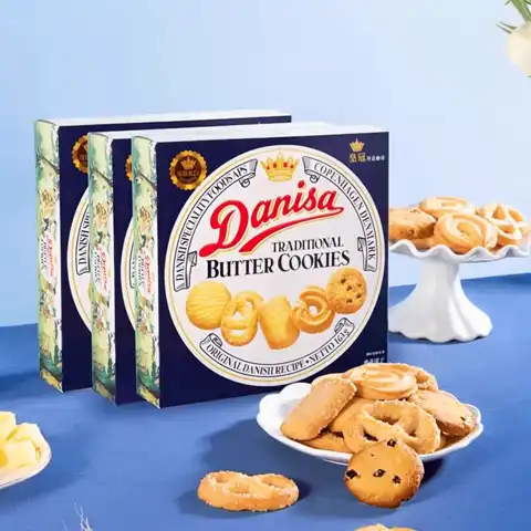 今日必买：皇冠丹麦曲奇 饼干163g*3盒（买3赠1同款，共4盒）