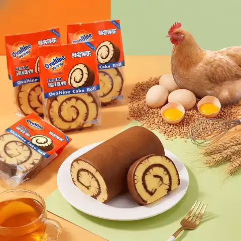 今日必买：阿华田 经典瑞士蛋糕卷 阿华田口味 400g*2盒/箱
