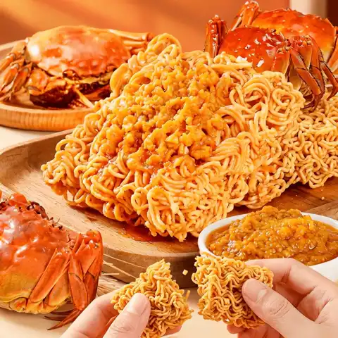 今日必买：米多奇 蟹黄味干脆面 980g（70包）